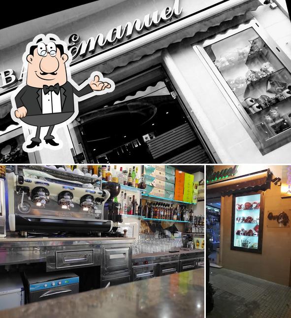 Questa è la immagine che raffigura la interni e bancone da bar di Emanuel