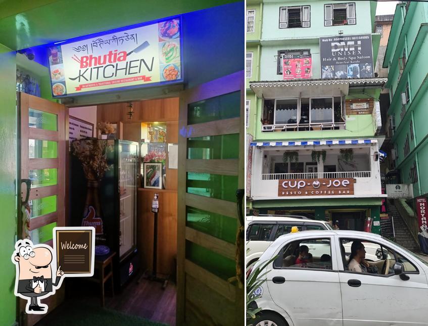 See this picture of Bhutia kitchen
