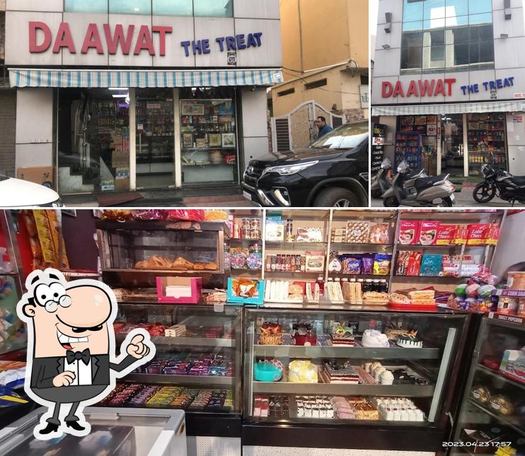 Among different things one can find exterior and food at Daawat The Treat
