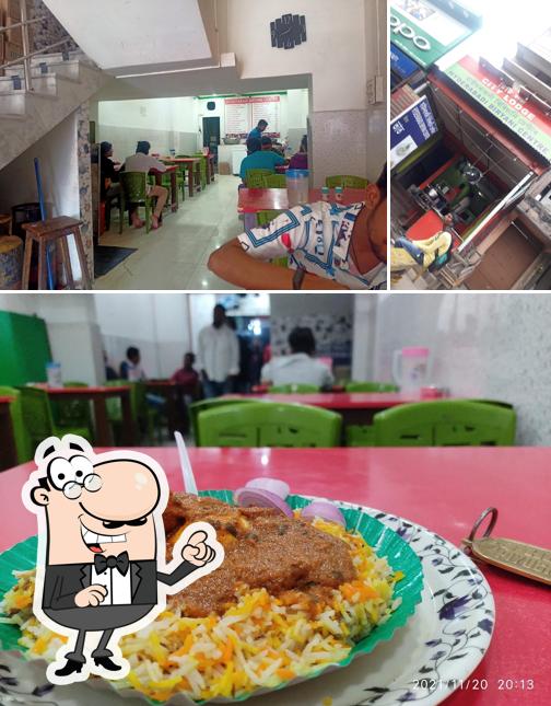 The interior of Hyderabadi Biryani Center