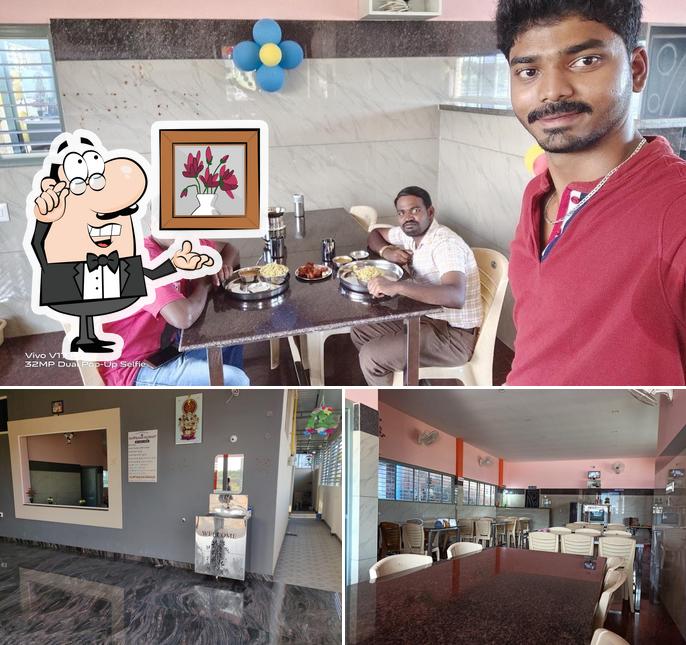 The interior of Shamitha Gowdru Military Hotel
