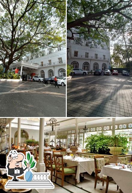 Among different things one can find exterior and interior at The Raj Pavillion