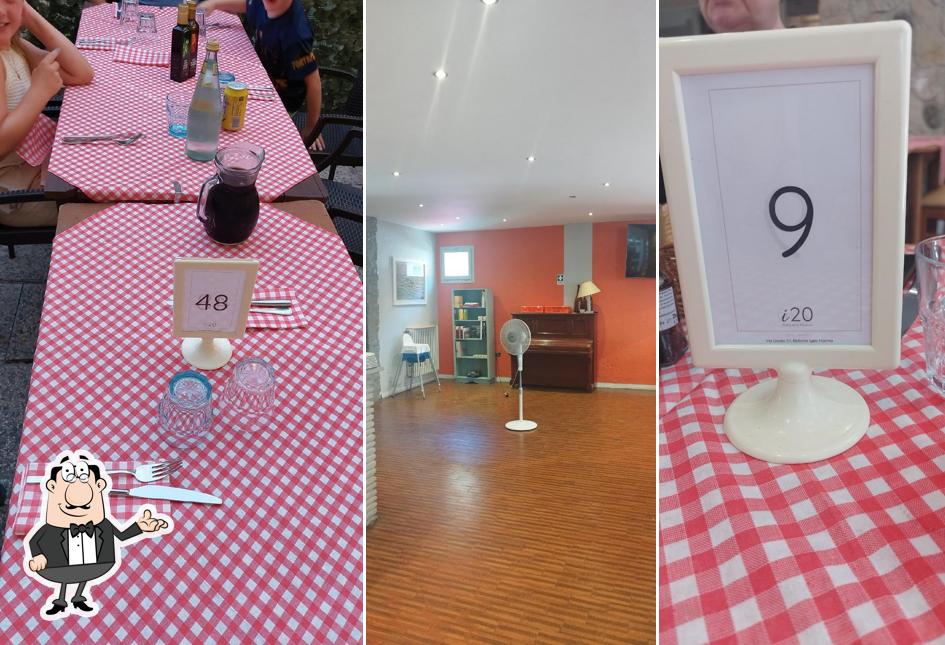 Gli interni di i 20 Ristorante Pizzeria