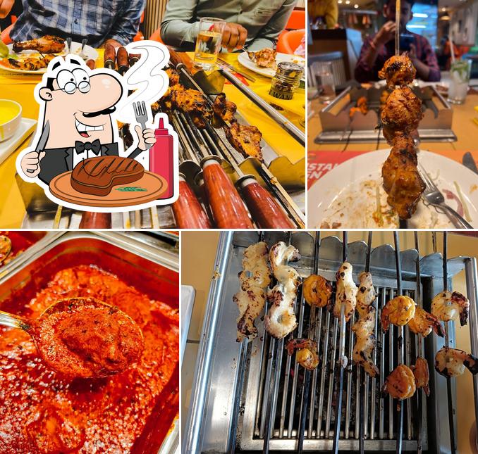 Absolute Barbecue's, Park Street serves meat dishes