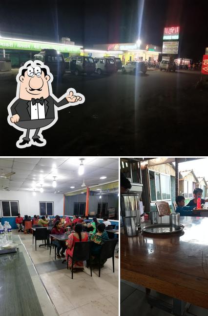 The interior of Hotel Shree Pure Veg Restaurant