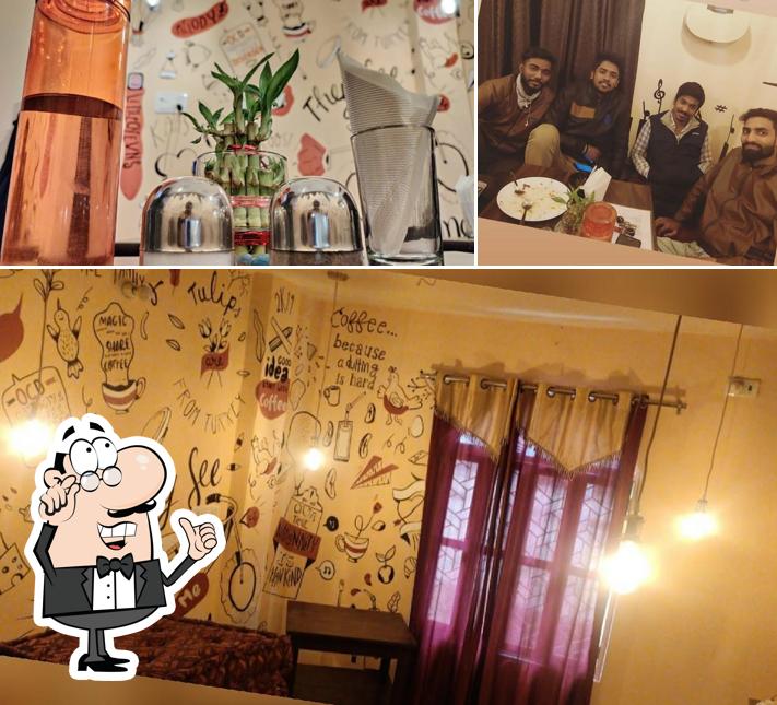 The interior of Little Cafe