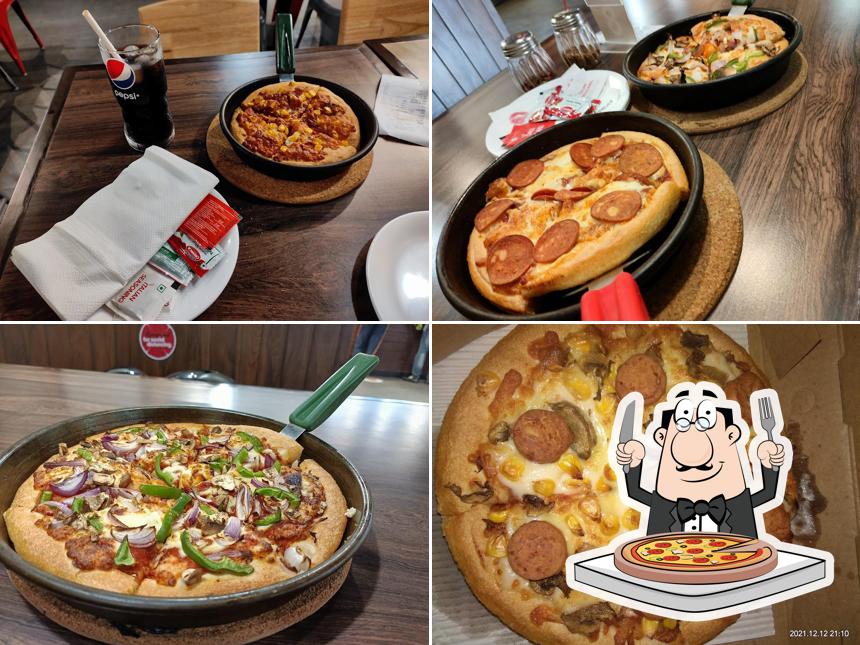 Pick various kinds of pizza
