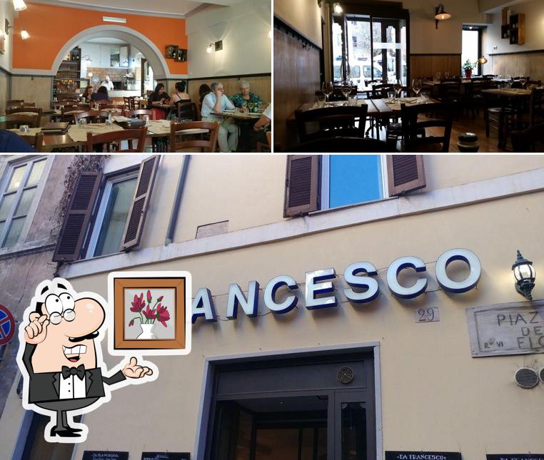 Gli interni di Da Francesco