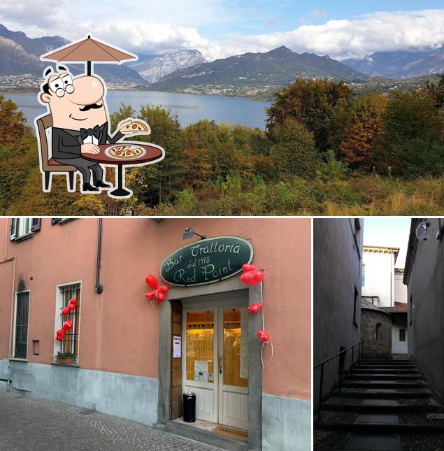 Gli esterni di Trattoria Red Point