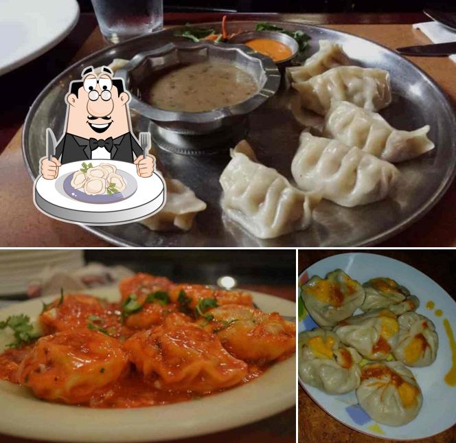 Dumplings at KARTICK MOMO CENTER