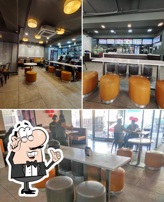 The interior of Leon's Burgers & Wings JP Nagar