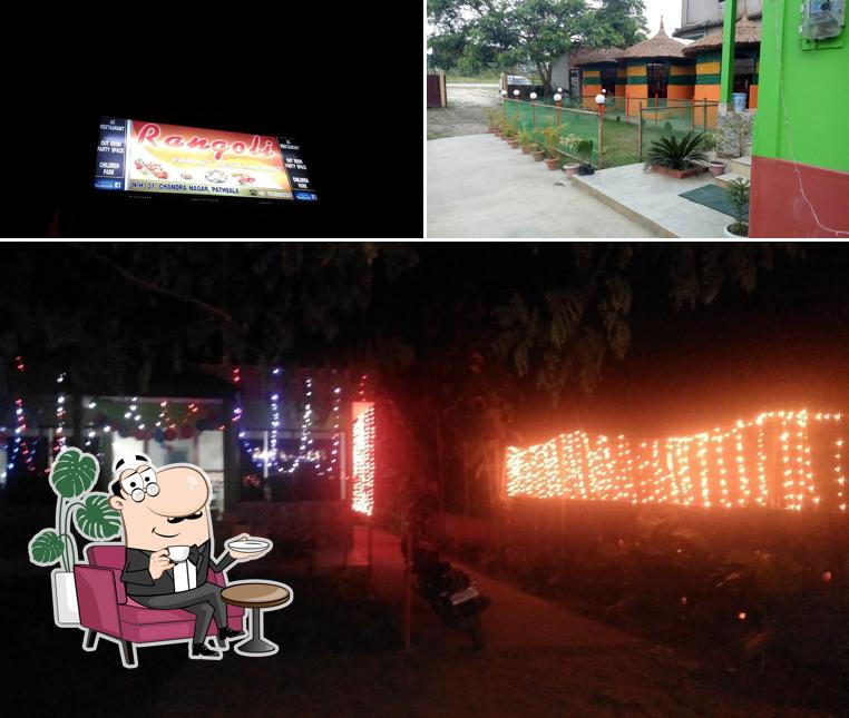 The photo of Rangoli Restaurant Cum Bar’s interior and exterior