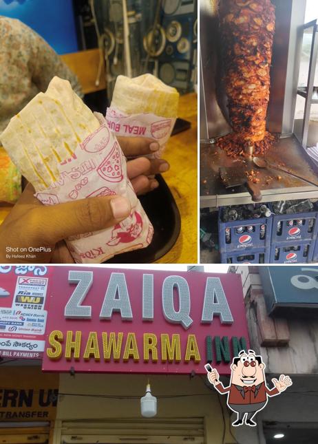 The photo of food and exterior at ZAIQA SHAWARMA INN