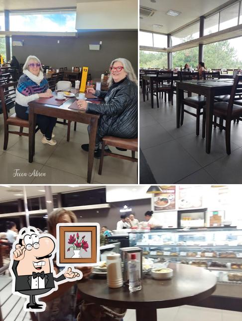 Sente em uma das mesas no Osório Luzardo Restaurante e Lancheria