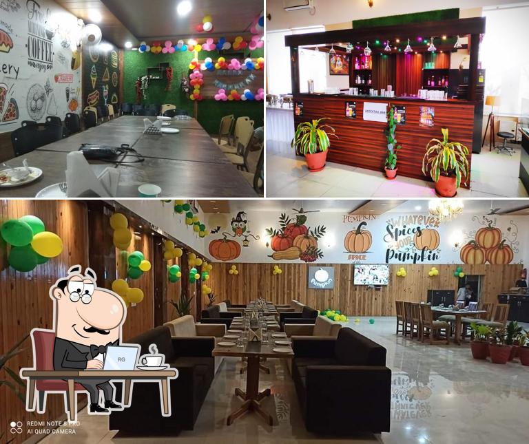 The interior of Pumpkin Restaurant