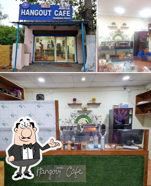The interior of Hangout Cafe