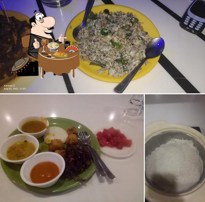 The restaurant's food and beverage