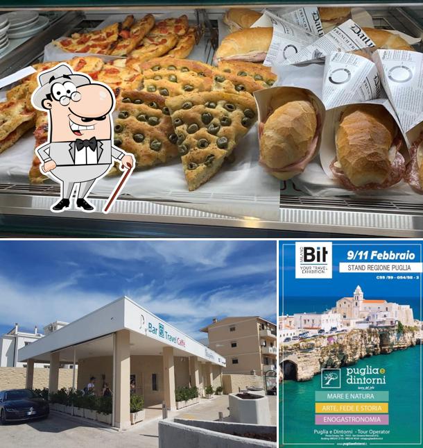 Travel Caffè si caratterizza per la esterno e cibo