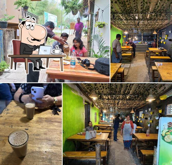 Check out how Cafe Mango Tree Thekkady(House of Bamboo Biriyani) looks inside