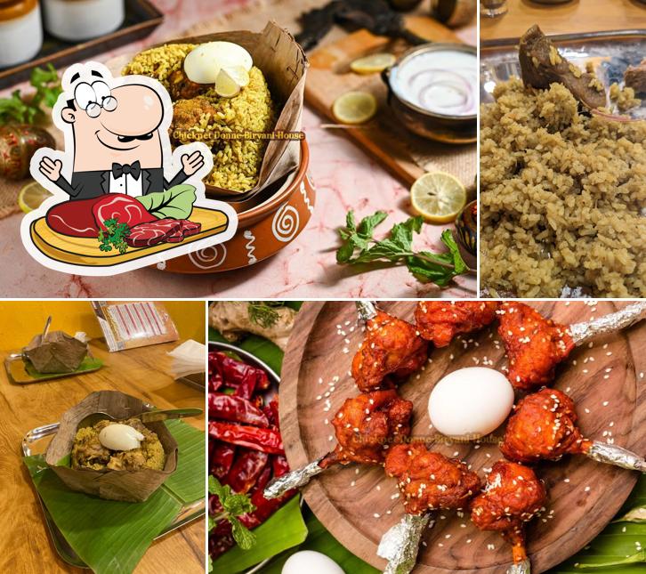 Order meat dishes at Chickpet Donne Biryani House Tumkur