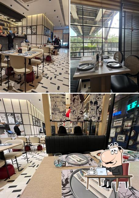 The interior of YouMee Epicuria Nehru Place