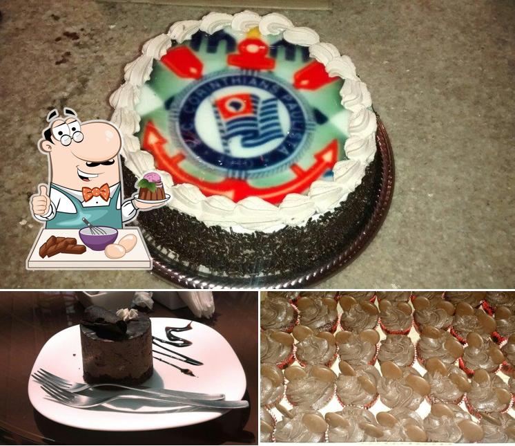 Astúrias Doces finos serve uma seleção de sobremesas