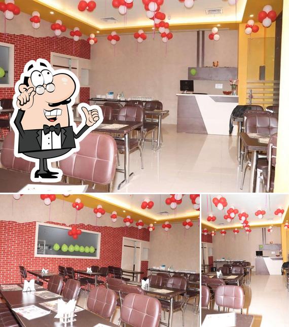 The interior of Food Tamasha Restaurant