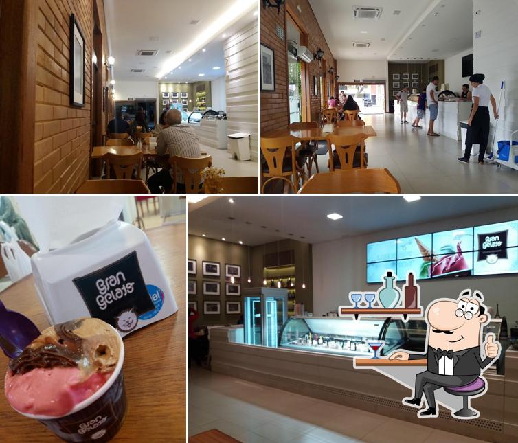 O interior do Gran Gelato