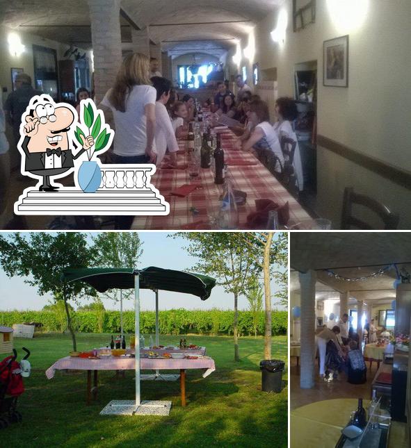 La esterno e interni del ristorante