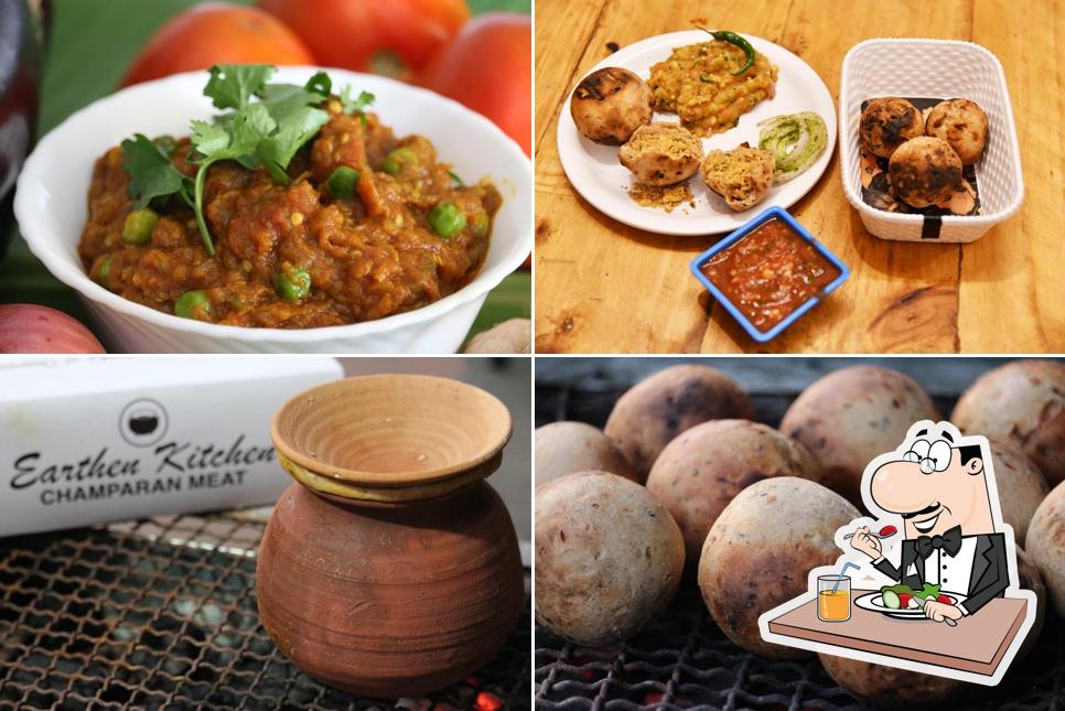 Food at Earthenkitchen champaran meat
