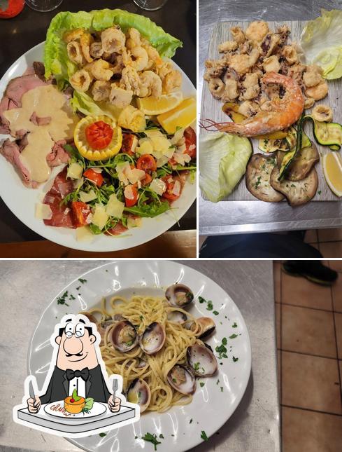 Platti al Ristorante Da Sophia con mamma e papà