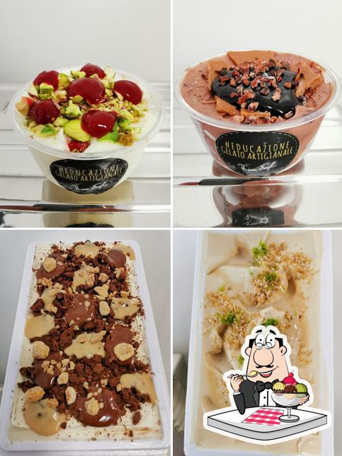 Rocco Naviglio #educazionegelatoartigianale offre un'ampia selezione di dessert