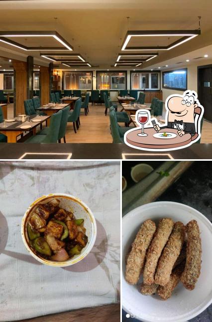 Check out the image displaying food and interior at The United Club