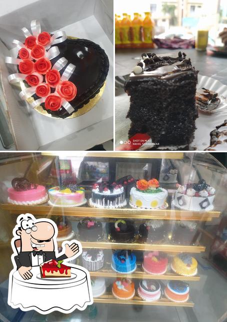 The Cake Studio serves a selection of desserts