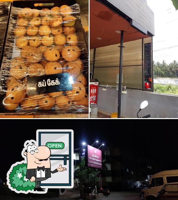 Among different things one can find exterior and food at T cafe