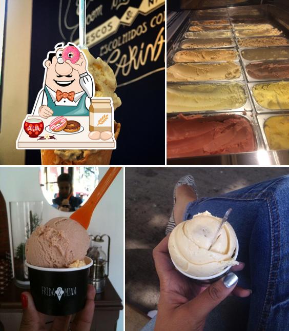 Não esqueça de experimentar uma sobremesa no Frida & Mina Sorveteria