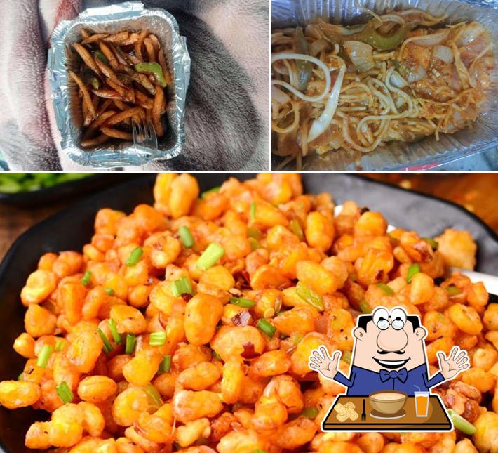 Food at Hapshi's Adda