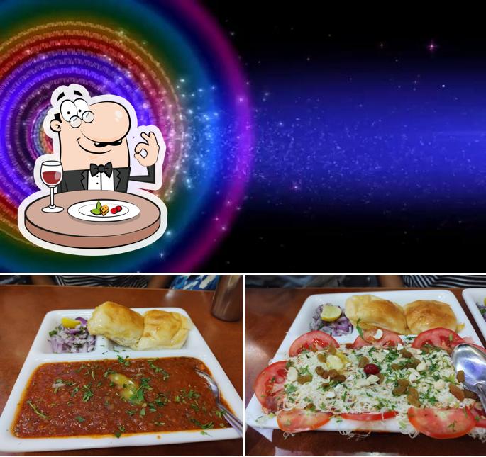Among various things one can find food and exterior at Hotel Shivam