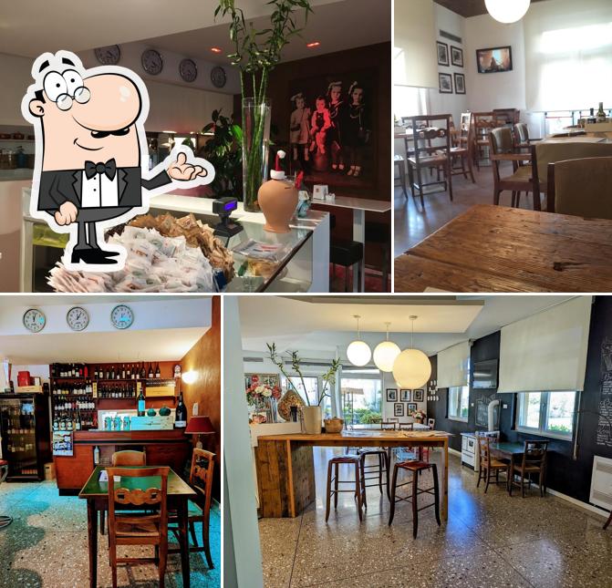 Gli interni di Bar Munari