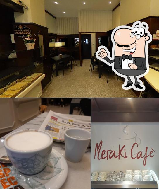 Gli interni di Meraki cafè