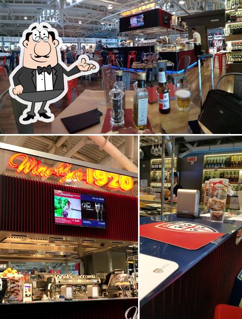 Gli interni di Wine Bar - Cagliari Aeroporto
