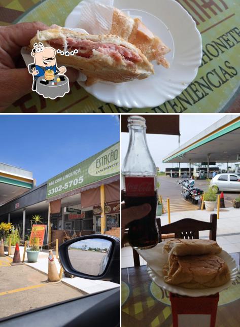 Esta é a foto mostrando comida e exterior no Estação De Minas