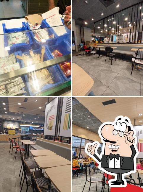 The interior of McDonald's