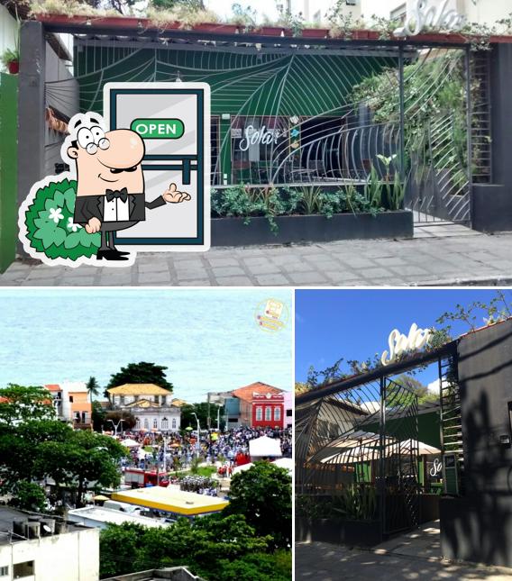 Desfrute da vista do exterior Solar Gastronomia Rio Vermelho