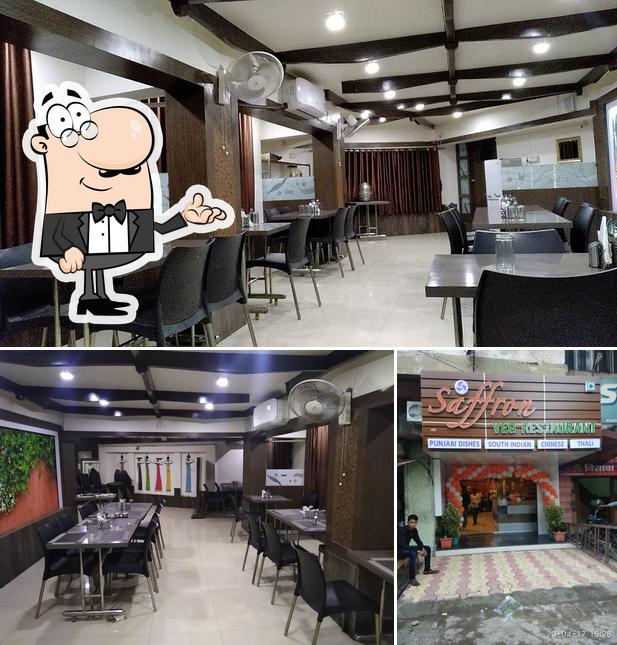 Check out how Saffron Veg Restaurant looks inside