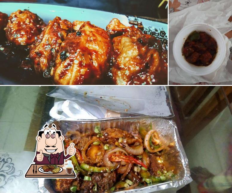 Meat meals are served at QUEEN'S RESTAURANT