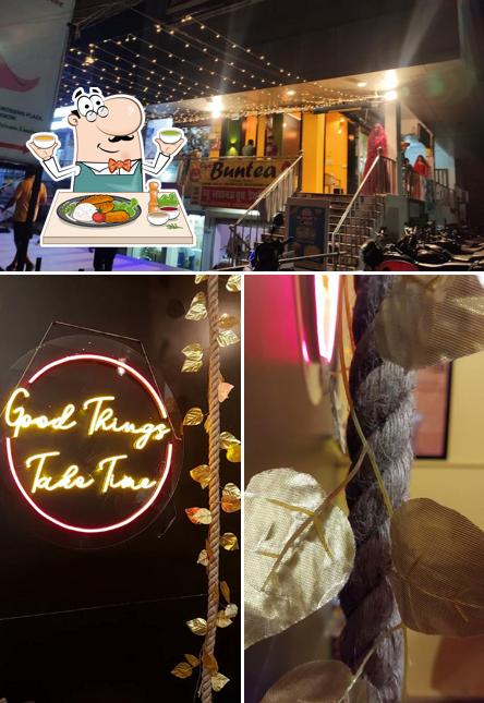 The picture of food and exterior at OYE BUNTEA