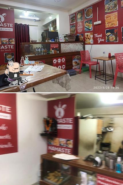 The interior of Namaste Jain Food Corner