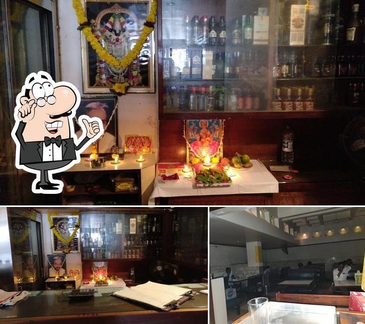 The interior of Hotel Rangoli Bar & Restaurant