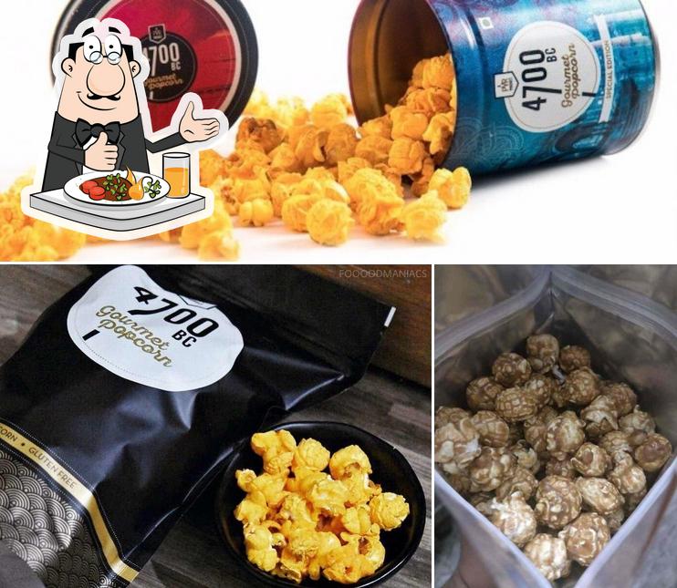 Food at 4700BC Gourmet Popcorn